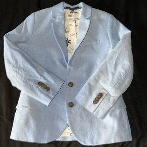 Zara powder blue boys blazer